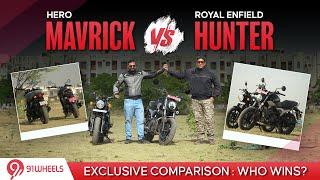 Hero Mavrick 440 vs Royal Enfield Hunter 350 Detailed Comparison || Ride, Comfort, Engine, Value