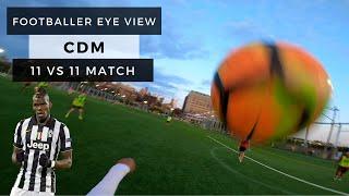 Football Player Central Defensive Midfield (CDM) Eye View