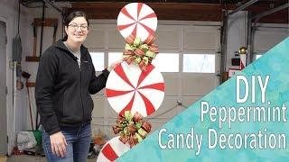 DIY Peppermint Candy Holiday Decoration