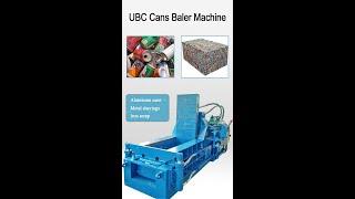 Aluminum Cans Recycling Baling Press Machine #Shorts #aluminumbalingpress #metalpress