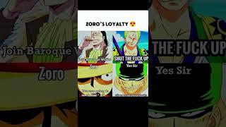 Zoro's Loyalty is UNMATCHED  #OnePiece