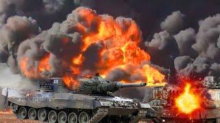 30 Minutes Ago! NATO reinforcements, Leopard 2 and Bradley IFV destroyed by Russian T-14 Armata