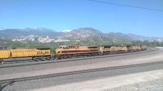 EB UP Z Train At Cajon Junction Ca! #bigbossrailfanner