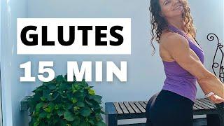 15 MINUTES GLUTE WORKOUT AT HOME. Women over 50 follow along with me | No equipment.