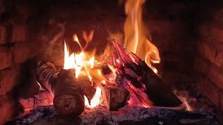 Fireplace with Crackling Sounds ~ Fire Sounds for Sleep & Study ~ Fireplace 12 Hours