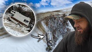 Man Living In RV Falls Off Cliff Side!