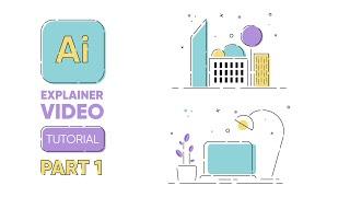 Let's illustrate two widely used scenes for explainer video (Adobe Illustrator tutorial - part 1/2)