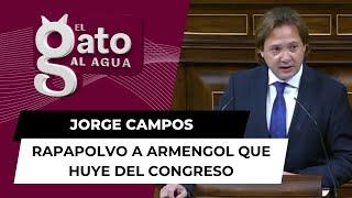 Rapapolvo de Jorge Campos a Armengol, ¡que huye del Congreso!