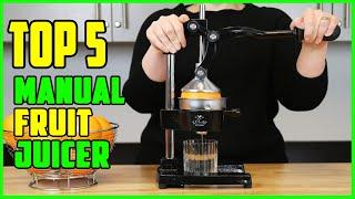 TOP 5: Best Manual Fruit Juicer 2022 | Top Hand Press Juicer Reviews