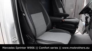 seat covers for Mercedes Sprinter W906 by MW Brothers Leather interior Comfort install