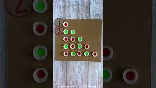 Counting and color matching #Apples #recyclediy #preschoolactivities ￼#math #sensoryplay #pattern
