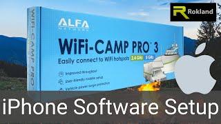 ALFA WiFi Camp Pro 3 & Mini iPhone Software Setup Guide walkthrough