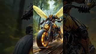  Killer Wasp on a Futuristic Hive Bike! #shorts #automobile #marvel #avengers #edit