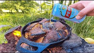 Perfectly Crispy & Tender PORK BELLY Cooked in BEER | ASMR Relaxing Cooking