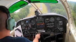 Forward Slip SAVED THE LANDING | Full Flight Cherokee 140 | Run-Up | Cockpit View | Pilot Vlog #17
