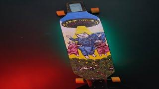 Budget longboard with backlight - do it yourself