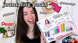 I CAME OUT WITH JOURNALING PACKS | Carrie Walker X Pentel (behind the scenes, giveaways, & more!)