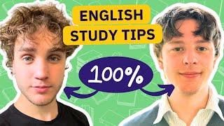 How Finn and Tom TOPPED the State in English (50/50 VCE) - Study Tips & Exam Strategy