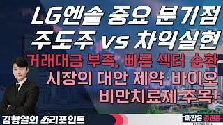 LG에너지솔루션 중요 분기점, 주도주 vs 차익실현! 거래대금 부족, 빠른 섹터 순환! 비만치료제 주목! #김형일 #투자전략