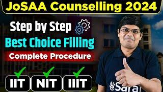 JoSAA Counselling 2024 Procedure | How to fill Best Choices ? By AIR 41 Saransh Gupta Sir | eSaral