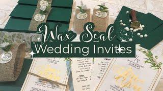 DIY WAX SEAL WEDDING INVITATION WITH ME! | NATURE INSPIRED | HANDMADE INVITATION