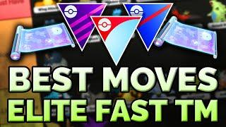 THE *BEST* MOVES TO USE YOUR ELITE FAST TM ON! YOU NEED THESE FAST MOVES! | TIERLIST TUESDAY