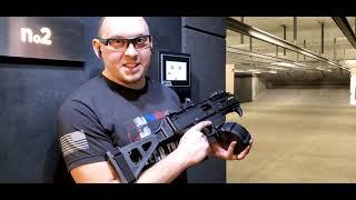 CZ Scorpion Evo 3 S2 with Franklin Armory Binary trigger and 50 round Magpul Drum.