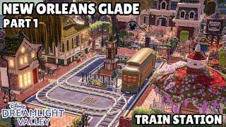 TURNING MY GLADE INTO A NEW ORLEANS INSPIRED CITY//TRAIN STATION//DISNEY DREAMLIGHT VALLEY//PART 1