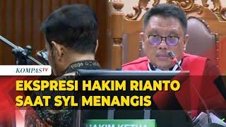 Ekspresi Hakim Rianto saat SYL Menangis Ungkit Surya Paloh, Istri hingga Orang Tua