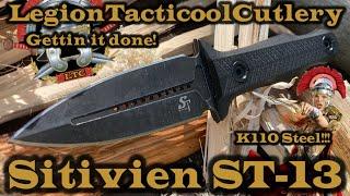 Sitivien ST-13 Boot/Dagger Knife #edc #combatknife #dagger #bootknife #tacticalknife #fixedblade