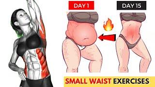 10 Min Standing Workout LOSE 2 INCHES OFF WAIST in 1 Week | Small Waist Exercises For ABS & Waist