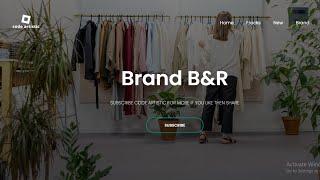 Clothing website  Landing Page Design Using HTML CSS