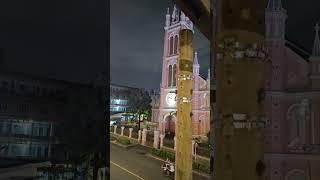 越南，胡志明，粉红色教堂/Tan Dinh Church, Ho Chi Minh, Vietnam #asiancity #travel #street #vietnam #church #life