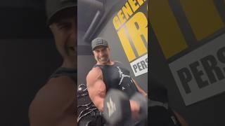 Ehsan and Vlad train arms in GI Gym