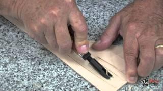 Craftool Adjustable V-Gouge Leather Tutorial