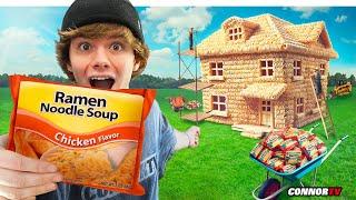 I Built a House Out of Ramen Noodles!