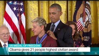 US Medal Of Freedom: Obama gives 21 people highest civilian award