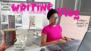 Cozy Writing Vlog  | 4,500 Words, Mood Boarding on Pinterest, & Author Tips