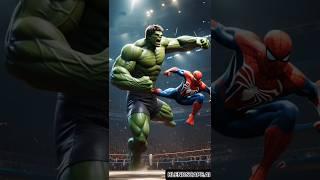 Clash of Titans: Spider-Man, Venom, and the Hulk locked in an epic battle | #shorts @BlendScapeAI