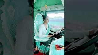 The life of a Chinese female driver who drives a container truck #truck