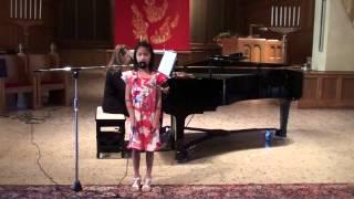 2015 Opus 1 Music Studio Summer Recital - Jacqueline Chuang, voice