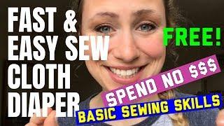 Easy Sew Cloth Diapers || Fast & Free! || Old T-shirt in Diaper