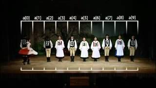 Shell-sort with Hungarian (Székely) folk dance.flv