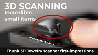 3D Scanning Small Objects - 0,06mm Resolution with Thunk 3D Jewelry Scanner