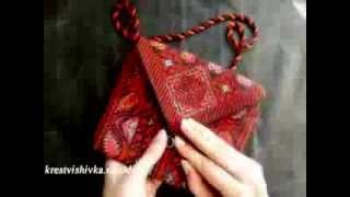 Сумочка в арабском стиле ручная вышивка крестом
