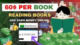 earn 60$ per book | read book and earn money | bookbrowse earn money | make money online