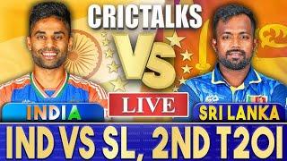 Live: India vs Sri Lanka 2nd T20 Live | Ind vs SL | Live Cricket Match Today