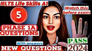 IELTS Life Skills A1 Speaking & Listening Test UKVI Spouse Visa 2024 || New Topics  Phase 1 A