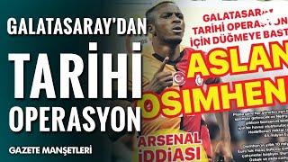 Galatasaray Tarihi Operasyon İçin Düğmeye Bastı | Fenerbahçe'de Rota Vlahovic / A Spor / Sabah Sporu