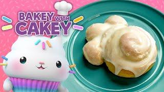 Bake-Along with Cakey! DIY Cat Paw Sticky Buns  | BAKEY WITH CAKEY